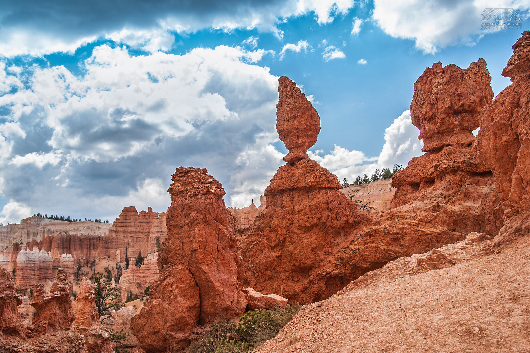 Bryce - Queens Garden Trail Following the Queens Garden Trail we also saw fantastic hoodoos. Stefan Cruysberghs